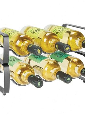 PTZER创意可叠加酒架家用商用红酒架展示架欧式葡萄酒架格铁艺