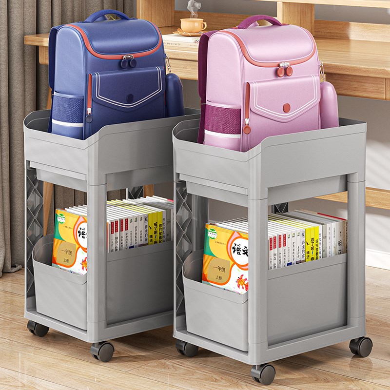 书包置物架可移动初中生可承重放书包架子小学生桌下Z小推车神器
