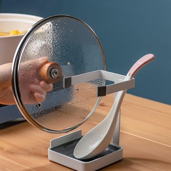 锅盖架免打孔厨房台面架子放锅置物架汤勺家用饭勺收纳架沥水托盘,厨房/烹饪用具,锅盖架/锅盖收纳垫,淘宝优惠券,粉丝福利购,淘宝优惠卷