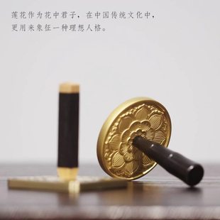 香道圆形灰押压莲花雕刻拓香模香灰压整灰理灰压灰方形砂金砂银