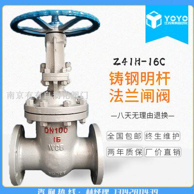 Z41H-16C 铸钢高温法兰闸阀 DN15 32 40 50 65 80 100 150 200