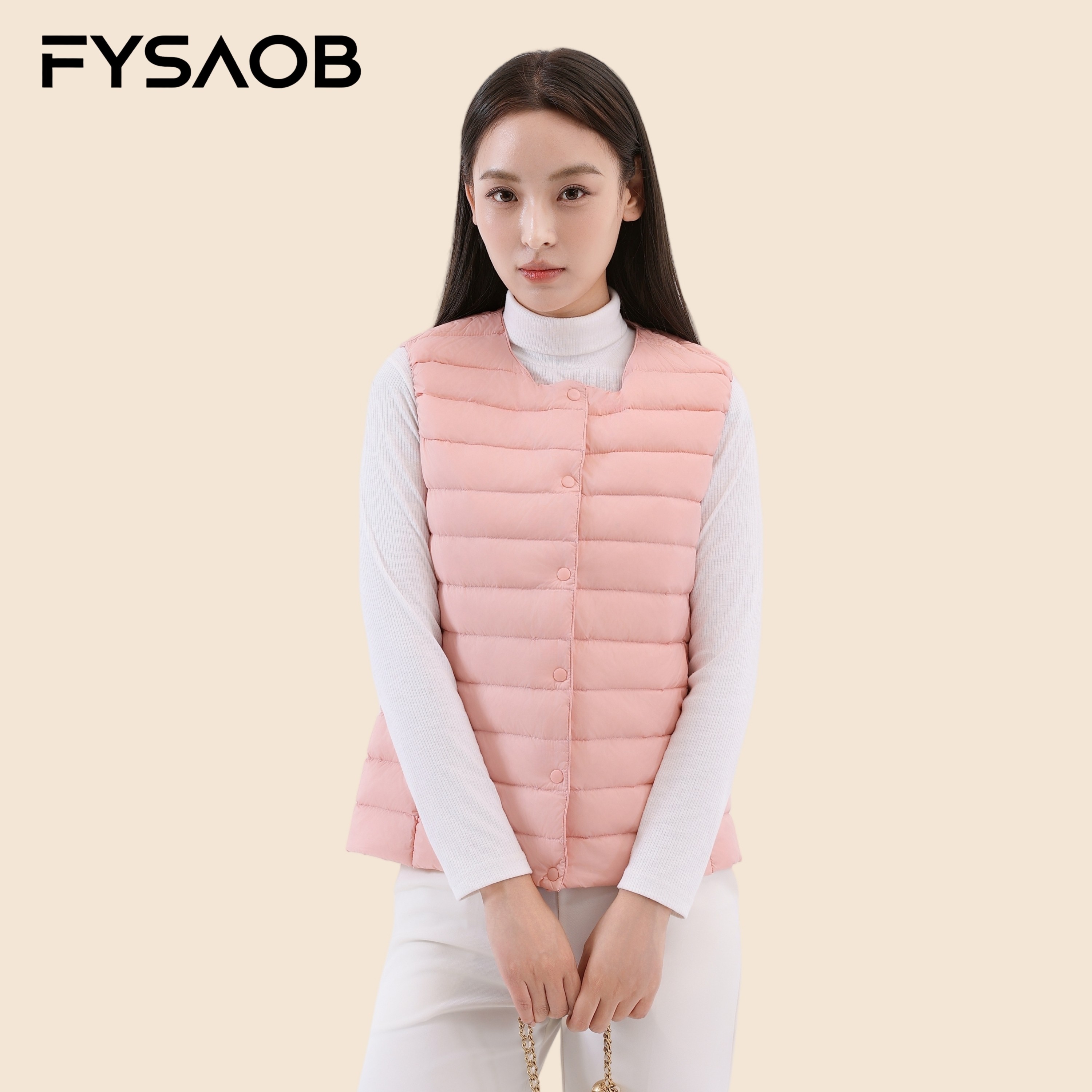 帆泊轻薄羽绒马甲背心内搭坎肩女