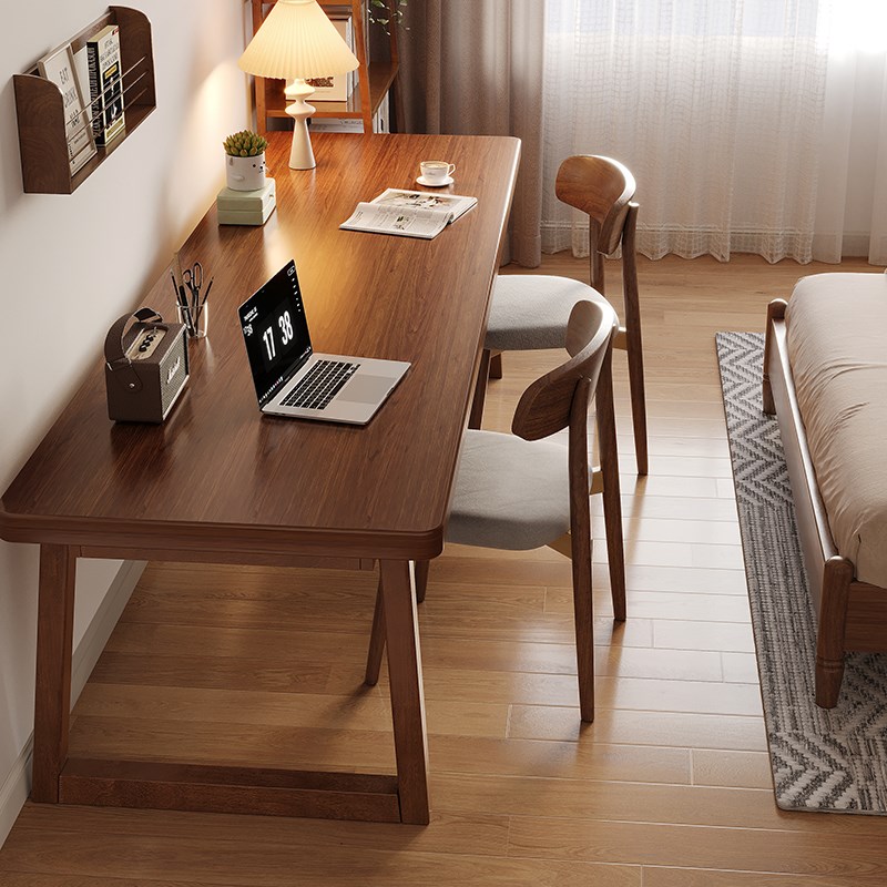 床边桌家用卧室双人长条桌子工作台床尾书桌写字台简约现代电脑桌