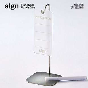 桌面点滴架-创意极简桌面悬挂架不锈钢磨砂亚克力备忘录可擦粉笔