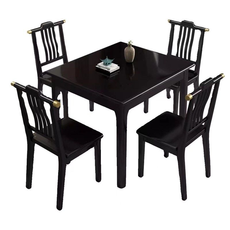 实木餐桌家用小户型四方桌正方形小方桌出租房阳台棋牌茶桌八仙桌