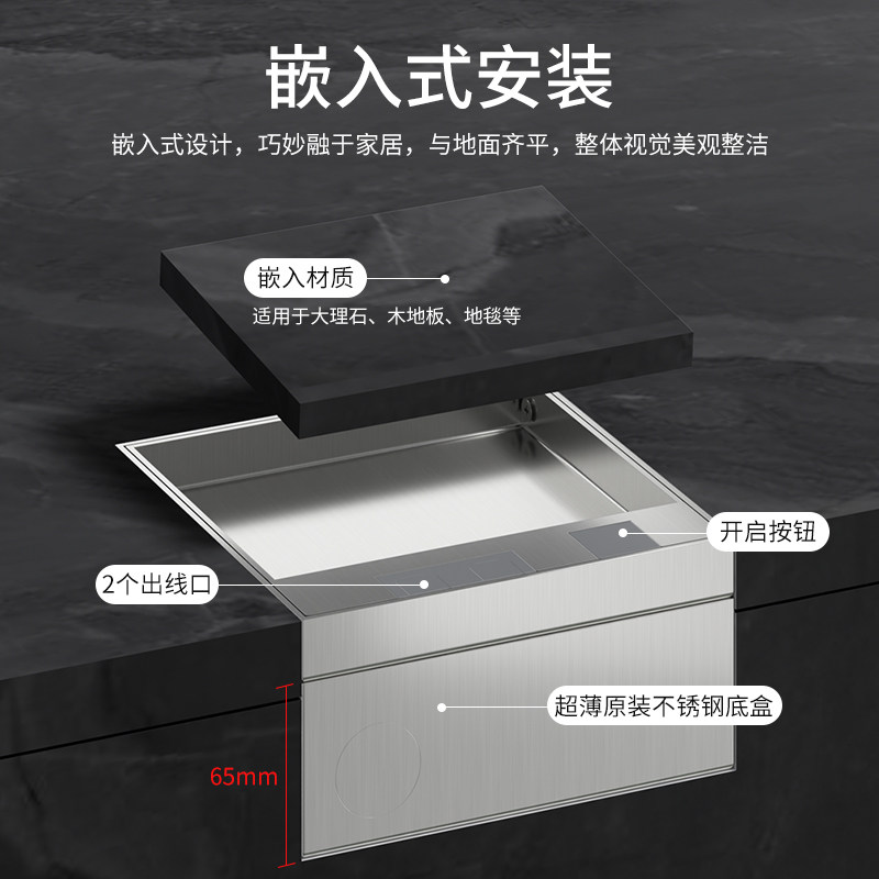 国际电工地毯地插五孔地插座地板嵌入式纯平防水隐藏插座,电子/电工,地插,淘宝优惠券,粉丝福利购,淘宝优惠卷