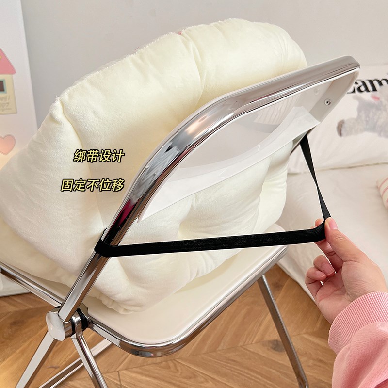 甜美风坐垫靠背一体防屁股痛护腰学生宿舍办公室久坐椅子垫软垫子