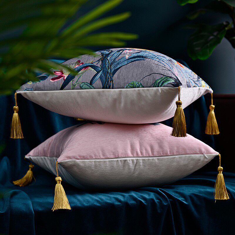 热带丛林欧式抱枕沙发抱枕靠垫办公室腰垫靠枕卧室飘窗床头大靠背