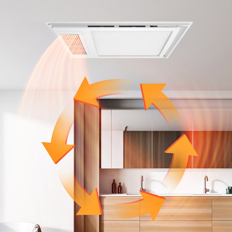 飞雕风暖浴霸卫生间暖风机多功能浴室取暖超薄琴键关C