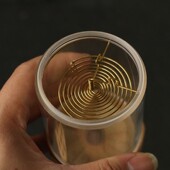 精品沪上名家小谭精工制作老玉竹玻璃蝈蝈罐竹制爬虫叫罐