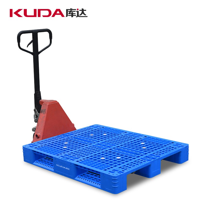 库达网格川字内置钢管塑料托盘立体库货架物流地牛栈板卡板垫仓板