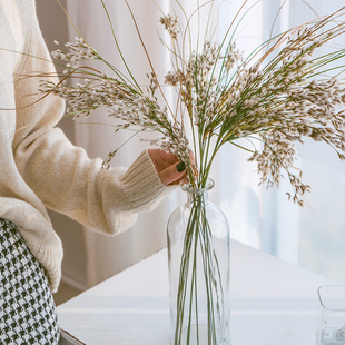 永生山茂竹山毛草天然干配草毛绒插搭配客厅装饰