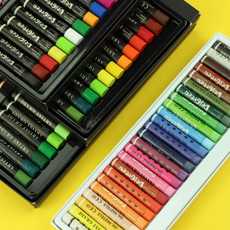 丹可林重彩油画棒色2色色软性蜡笔专业级可水洗重彩棒油化棒