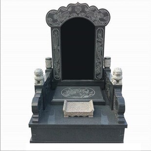 石雕墓碑定制农村土葬石碑大理石岗岩人合葬公墓陵园刻字立碑