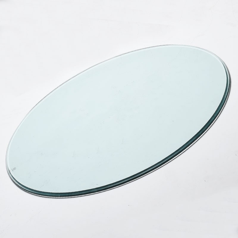 钢化玻璃圆形桌面定制长方形玻璃面餐桌面大圆台面茶几面