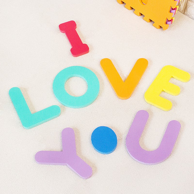 环保益智拼图泡沫地垫无毒无味数字字母加厚拼接垫儿童游戏爬爬垫