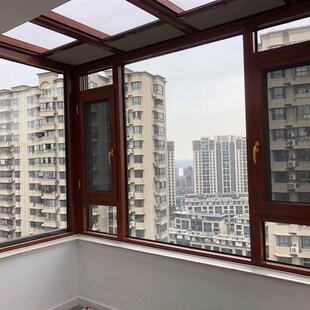 苏州封阳台断桥铝平凤铝门纱一体系统门定制