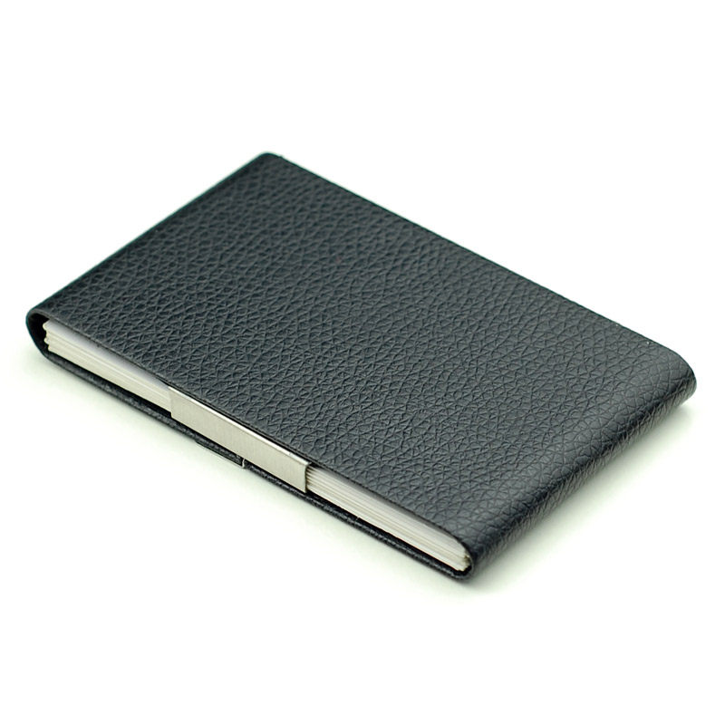 名片夹男式创意金属大容量商务皮质女士名片盒定制