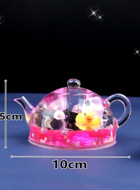 创意入油流沙瓶摆件液体漂浮卡通沙漏减压玩具学生礼品茶壶油漏