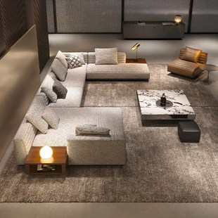 2024年新款意式极简沙发网红罗杰沙发高端大气大户型别墅客厅转角