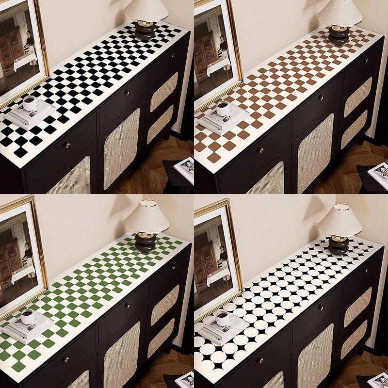 餐边柜桌垫免洗防水防油电视柜桌布轻奢高级感鞋柜台面垫子防脏垫,居家布艺,桌布,淘宝优惠券,粉丝福利购,淘宝优惠卷