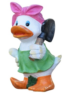 户外花园林景观装饰小品雕塑别墅庭院子布置卡通动物鸭子花缸摆件