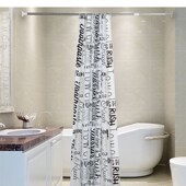 浴室浴帘布卫生间浴帘套装 加厚防水防霉隔断帘子门帘窗帘挂帘子