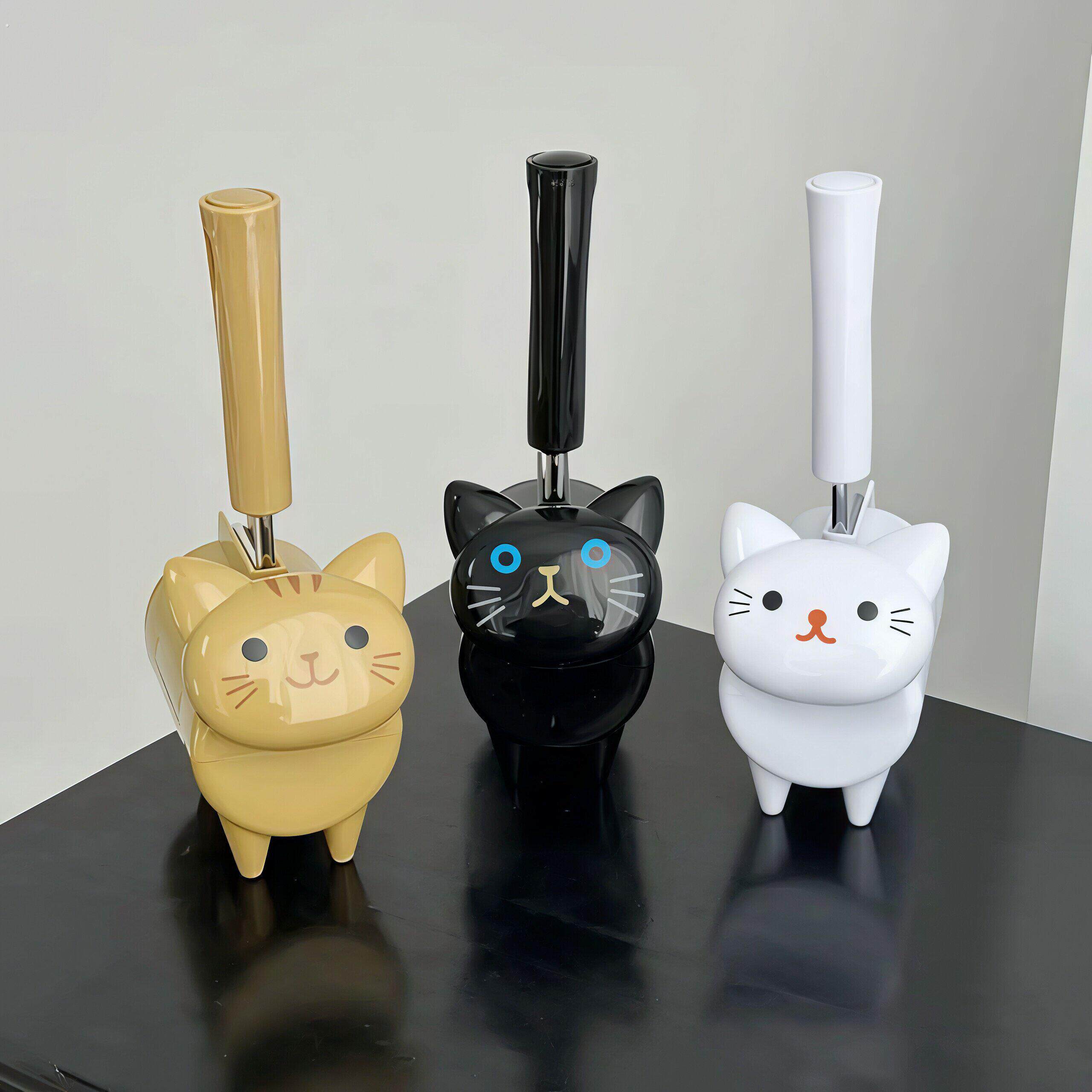 可爱猫咪粘毛滚刷家用衣物除尘滚可撕替换纸滚强力去毛宠物粘刷卷