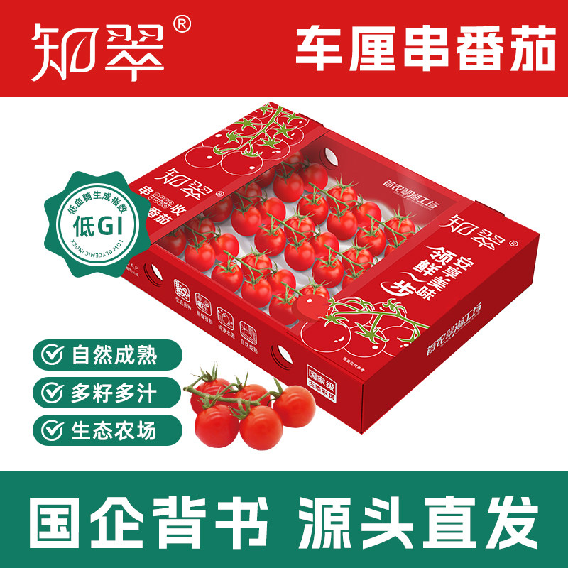 【所有女生直播间】知翠车厘串樱桃小番茄生吃西红柿自然熟小柿子