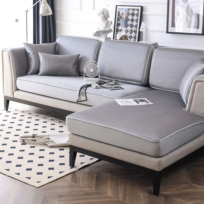 夏季款冰丝沙发罩凉感全包沙发笠夏天水洗凉席沙发垫防滑,居家布艺,沙发垫,淘宝优惠券,粉丝福利购,淘宝优惠卷