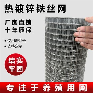 热镀锌铁丝网围栏电焊网养鸡养殖护栏网格钢丝网家用阳台防护栅栏