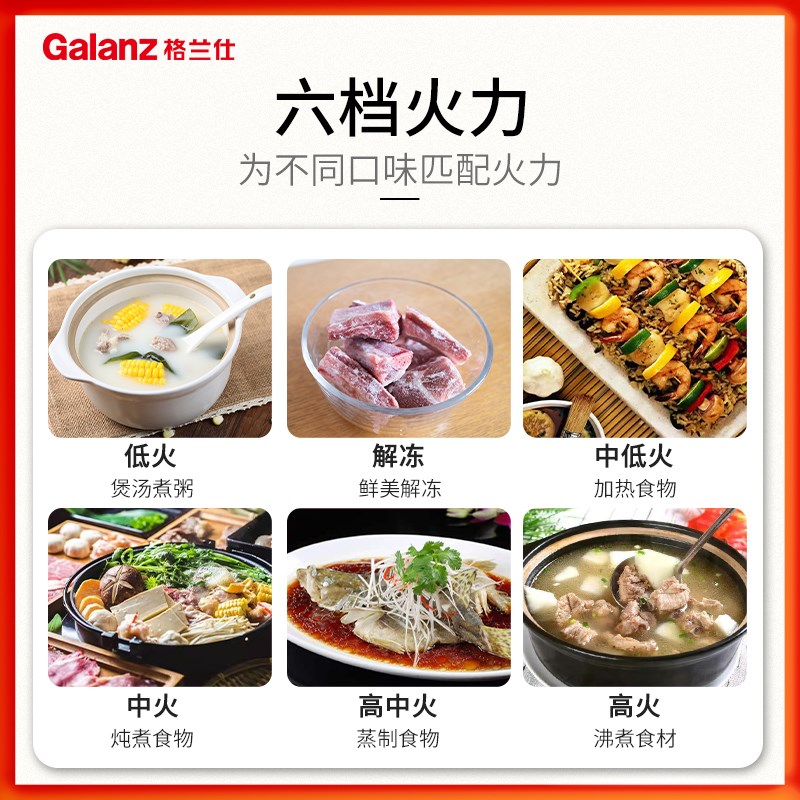 glnz格兰仕微波炉家用小型迷你多功能机械式一体转盘商用G5W0