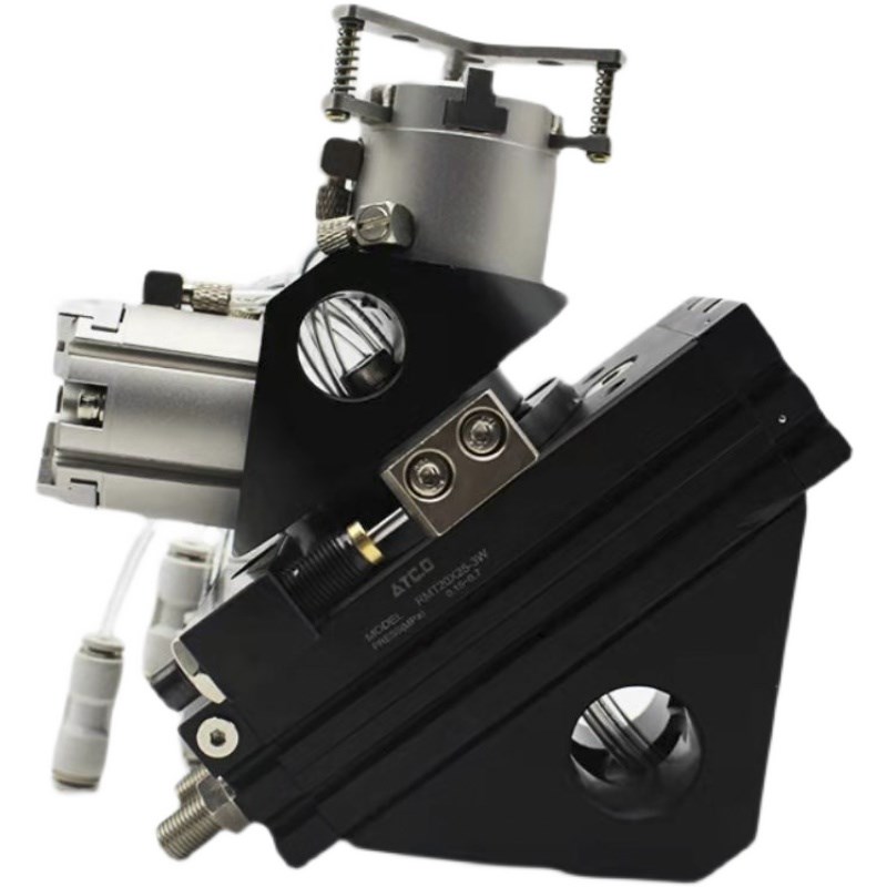 机械手旋转摆动180度换向夹持气缸RMT/RML20-25/32/40/50-2-3三爪