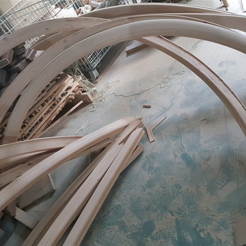 实木楼梯弧形扶手 旋转楼梯扶手 弧形护栏手 榉木红橡木多片扶手