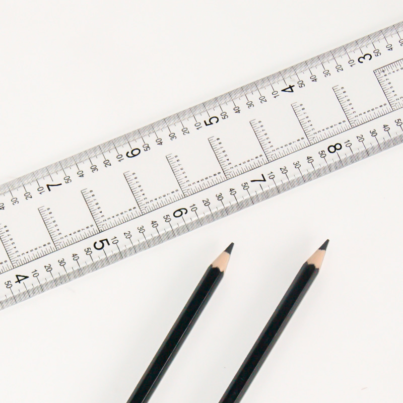 测量经纬度尺子1:5万经纬度尺地理坐标尺定位尺比例尺绘图工具