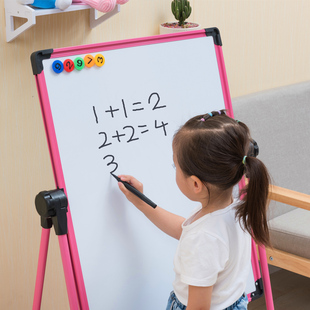 画画板黑板墙宝宝幼儿童小学生A家用学写字磁性水笔可擦白板支架