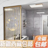 新疆西藏铁艺屏风新客厅入户玄关工业风装