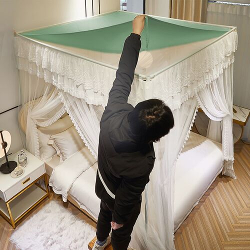 全棉加厚蚊帐防尘布顶可拆卸拆洗家用遮光布防灰尘挡风顶盖布卧室