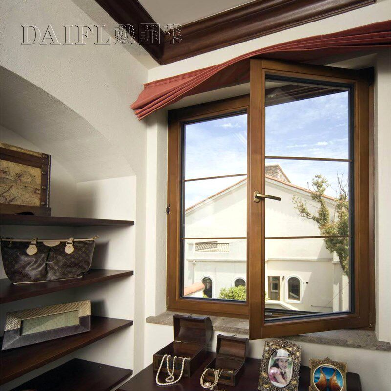 铝包木门窗别墅高端花园阳光房实木密封隔音门窗定制铝木窗户定制