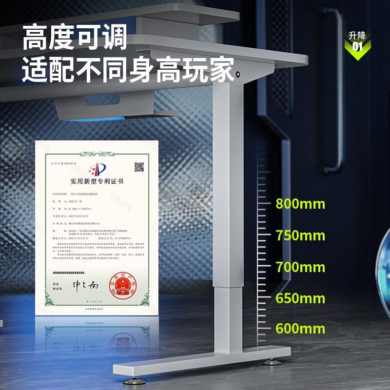 白色免打孔洞洞板一体电竞桌家用小尺寸台式电脑桌书桌收架置物架