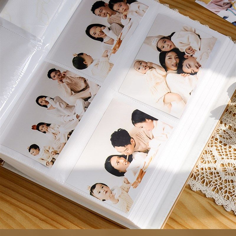 6寸800张皮质竖版相册本家庭大容量纪念册插页式情侣影集照片收纳