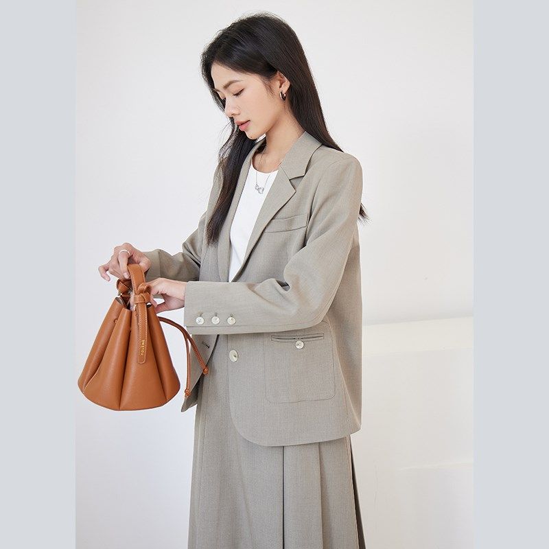 奈格薇儿小个子气质西装外套女春秋2024新款休闲高级感轻职场套装