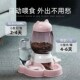 猫咪自动喂食器猫碗双碗饮水一体自助按压猫粮盆宠物狗喂水投食机