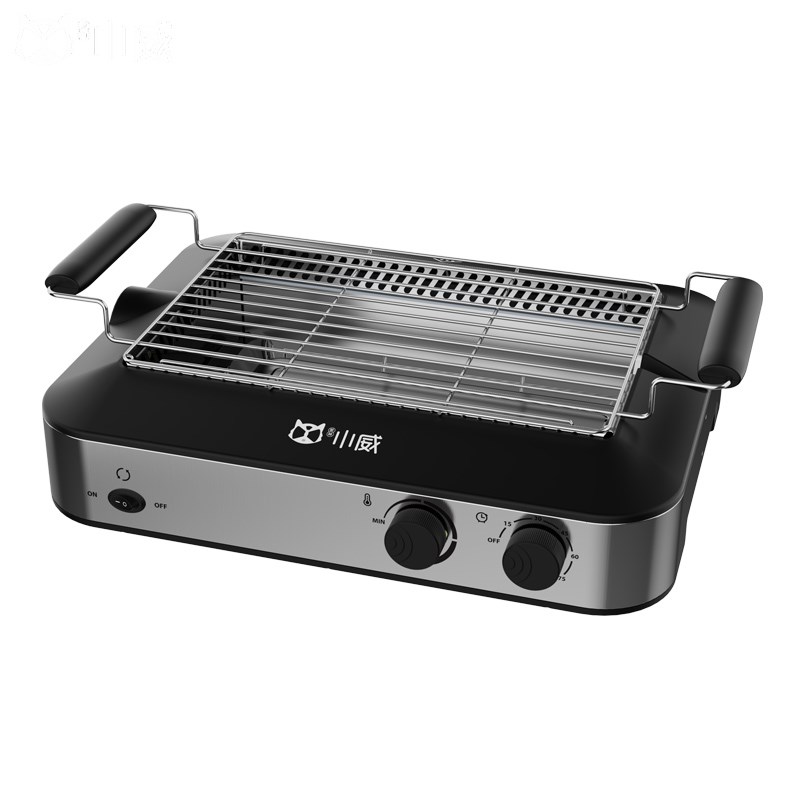 小威家用商用电烤炉自动旋转烤肉机多功能烧烤架烤盘烤串家庭烤锅