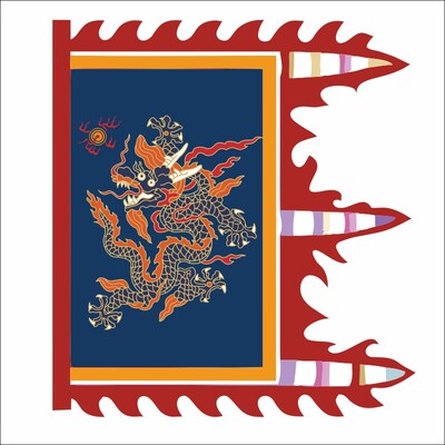 仪仗旗明代军中旗幡汉服舞台展演明朝军队龙旗可调颜色仿古旗帜