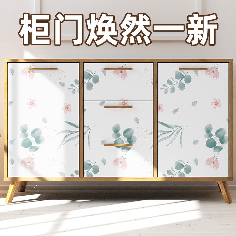 复古风旧家具翻新纸自粘墙纸壁画房间卧室柜子门改造装饰,家居饰品,软装墙贴,淘宝优惠券,粉丝福利购,淘宝优惠卷