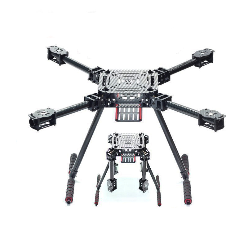 HSKRC ZD550 ZD680 四轴碳纤伞形折叠航拍机架  680 碳纤折叠机架