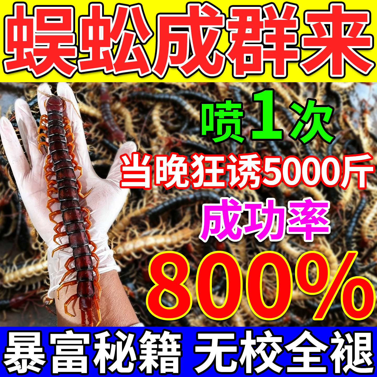 蜈蚣诱捕粉抓红头蜈蚣神器户外活虫诱捕捉蜈蚣专用强效诱食剂小药