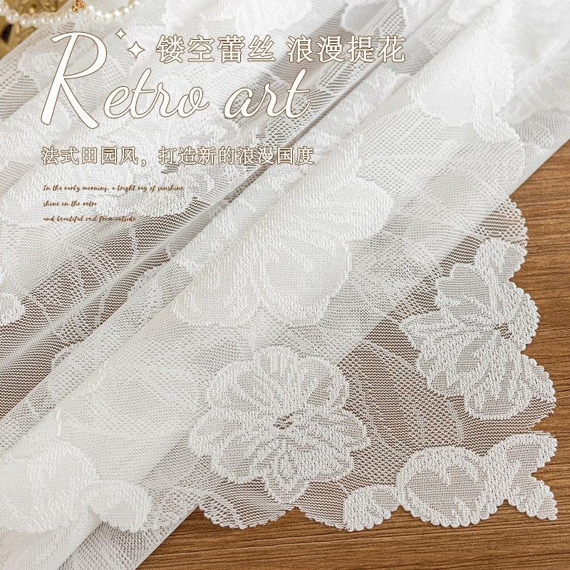 法式复古蕾丝镂空桌布田园风拍照长条钩台布茶几盖巾餐桌布盖布,居家布艺,桌布,淘宝优惠券,粉丝福利购,淘宝优惠卷