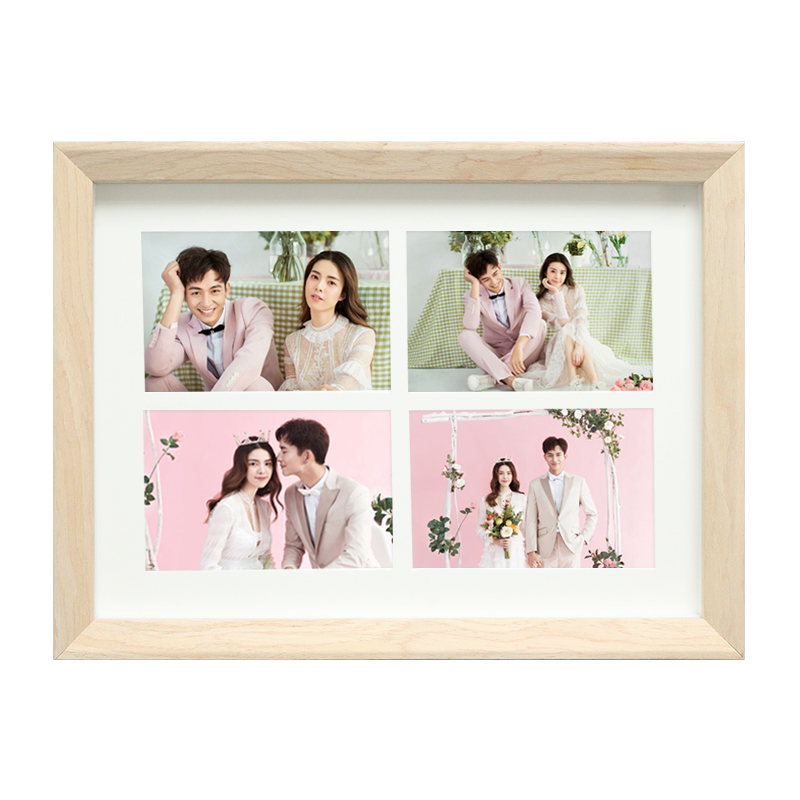 相框三连框相片框摆台定制寸洗照片加冲印婚纱照摆件挂墙